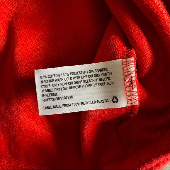 A New Day Women’s XL Red Bell 3/4 Sleeve Peplum Shirt Valentine’s Christmas - Picture 8 of 8